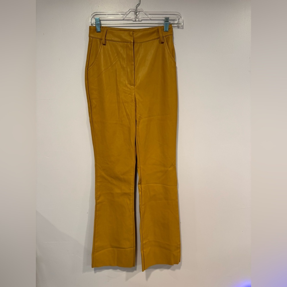 NWT Meshki Tyra straight leg faux leather pants